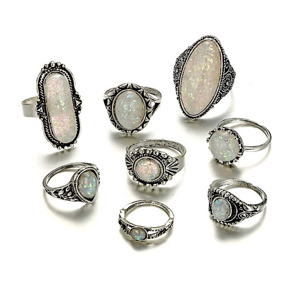 8 Pcs Boho vintage ring set 💍
